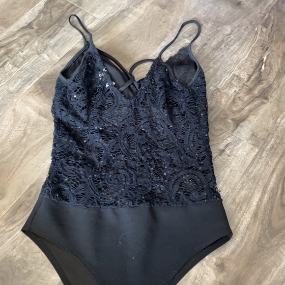 Sparkly Lace Body Suit - Picture 2 of 2